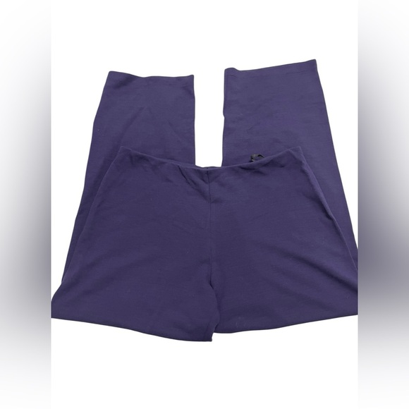 Eileen Fisher Purple Wool Blend Cardigan and Pants Set Top Sz M Pants Sz L - Picture 7 of 12